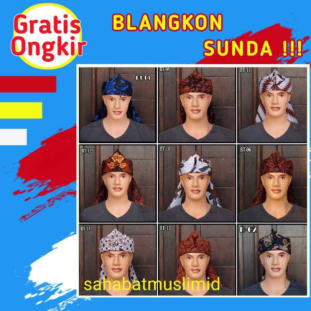 BLANGKON SUNDA BLANGKON IKET BORDIR SUNDA IKET KEPALA SUNDA TOTOPONG SILIWANGI