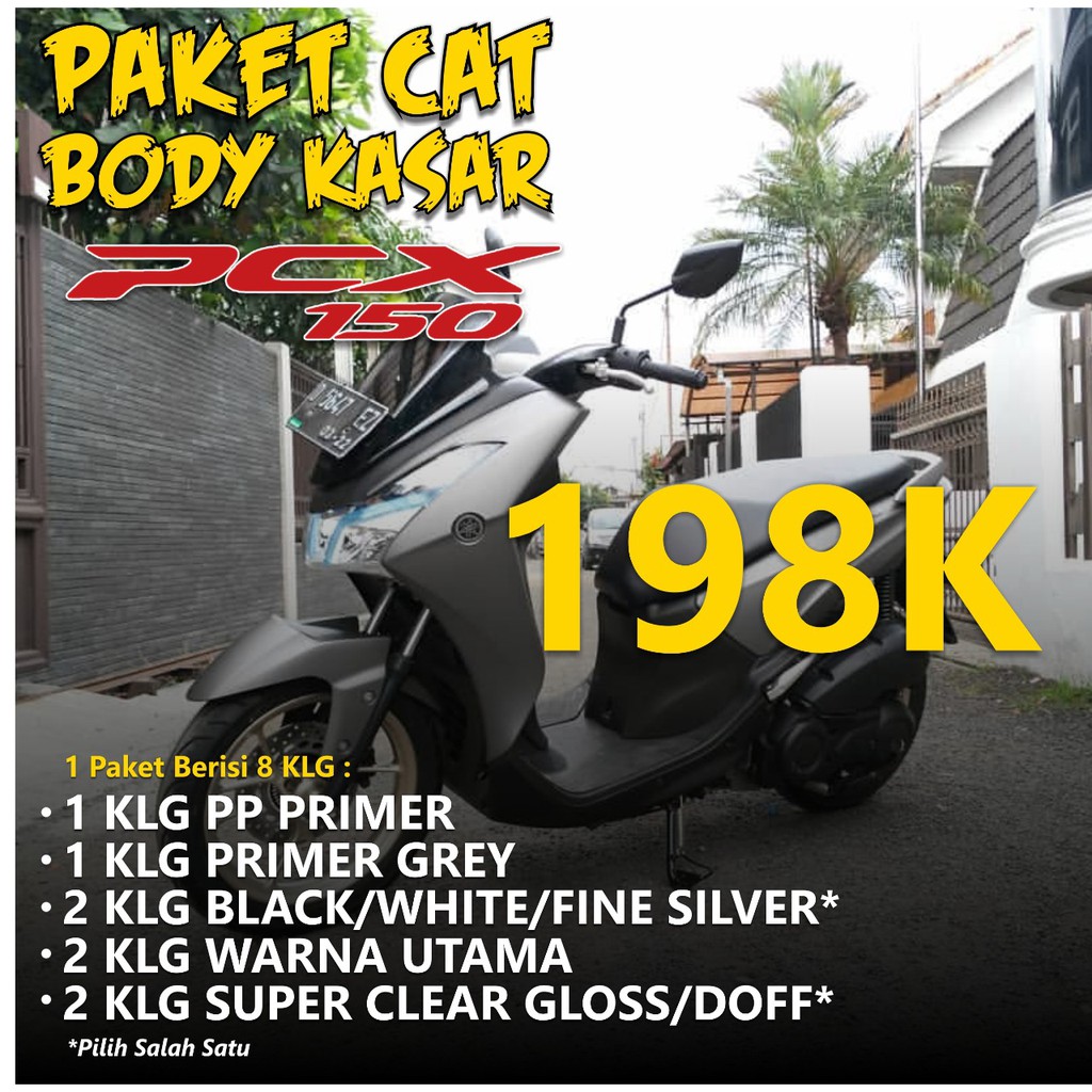 Paket Cat Body Kasar Motor Pcx / Sapporo Spray
