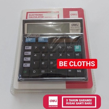 

Deli 39231 Kalkulator Check Correct 12 Digits DLC 512 like CT 512