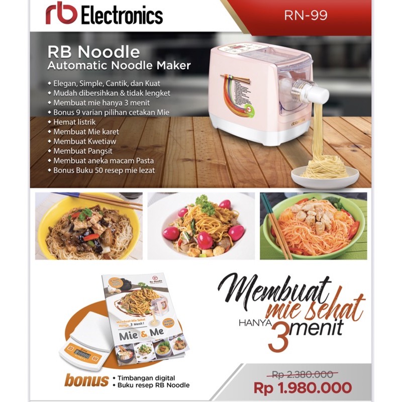 Renoodle RN99 Mesin Pembuat mie