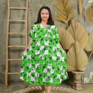 Daster Busui Klok Jumbo Motif  Gosh Catur  DS Fashion 