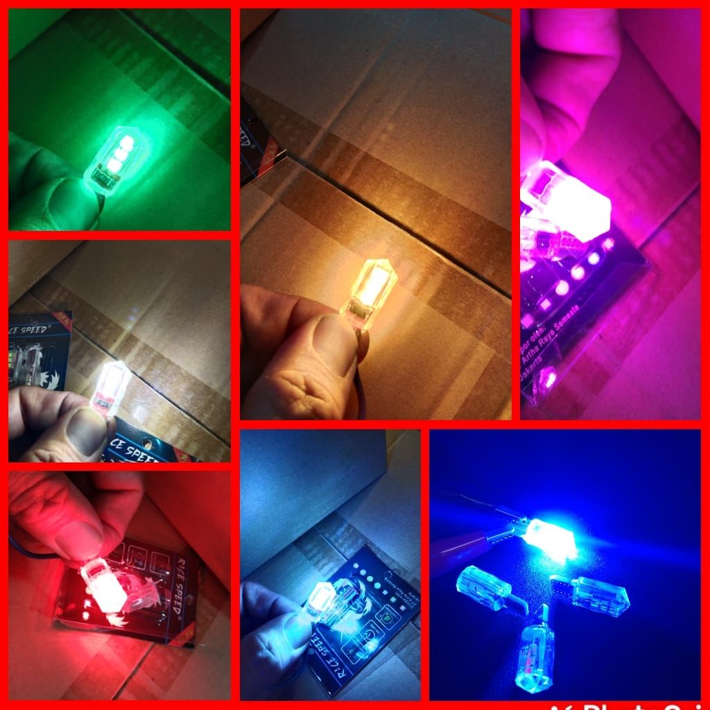 1 PASANG LAMPU SEN SEIN T10 DIAM MODEL KRISTAL BAHAN FULL MIKA