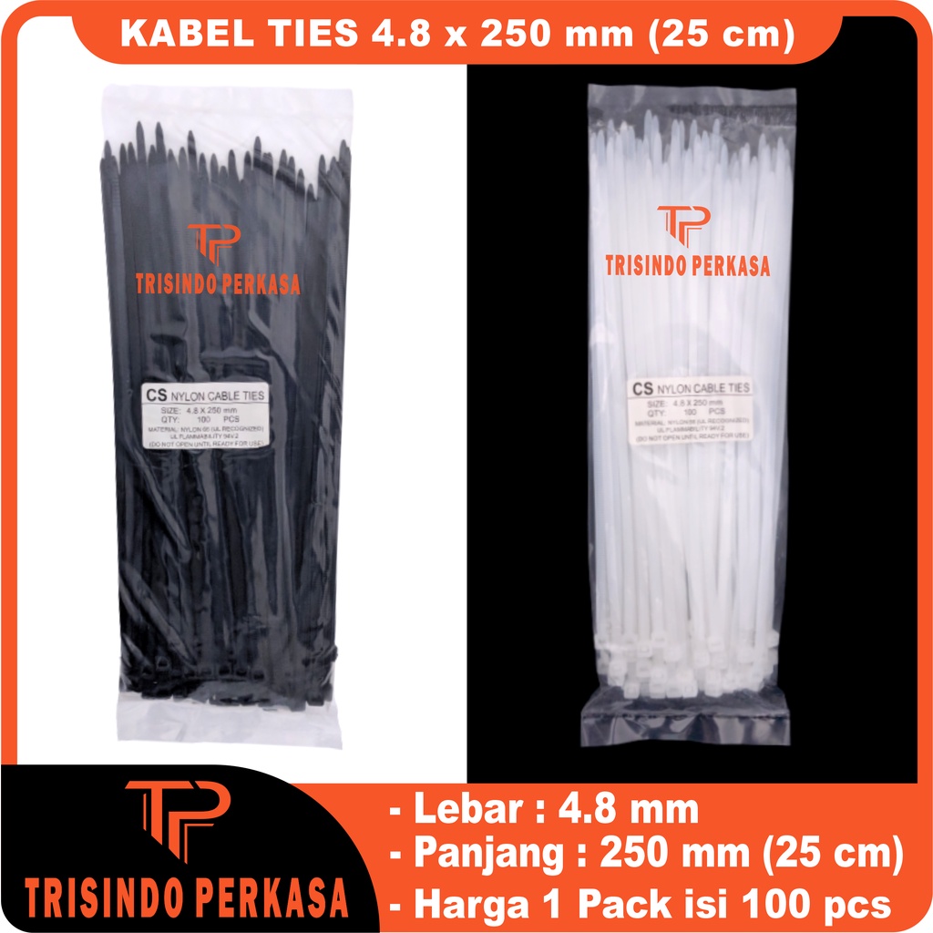 Kabel Ties Cable Tie 4.8 x 250mm (25cm)