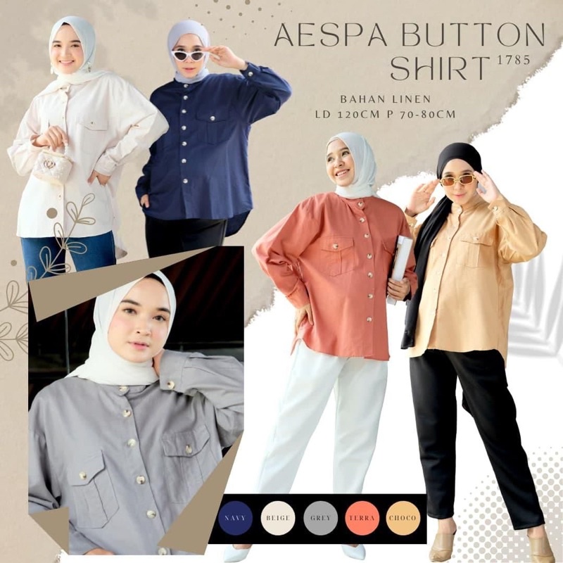 Aespa button shirt 1785