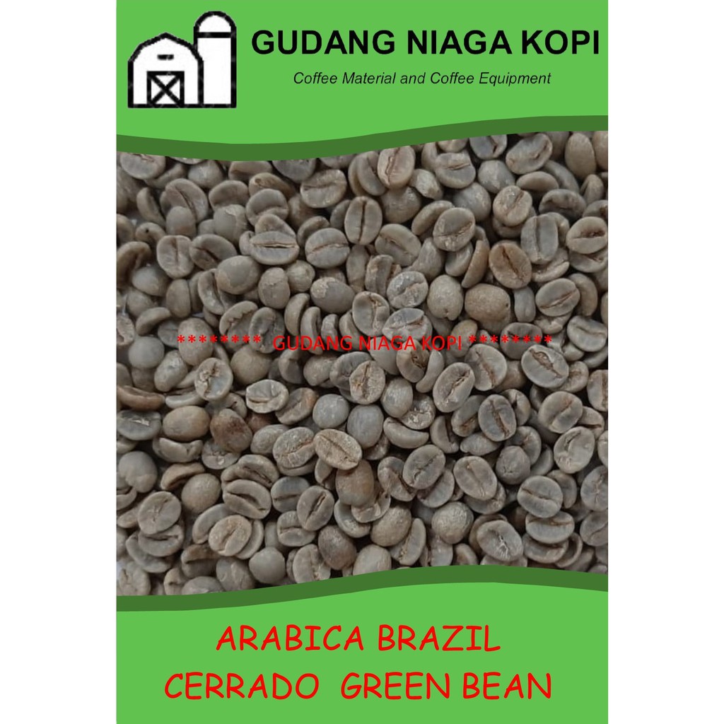 

ARABICA Brazil Cerrado, Natural Green Bean Coffee biji kopi mentah