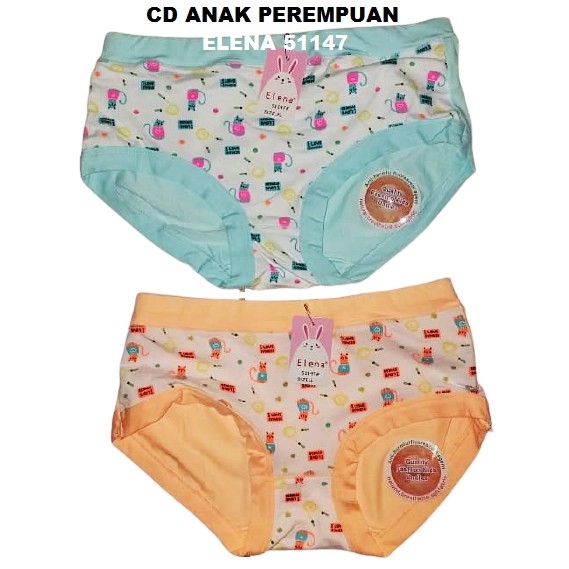 CD Celana Dalam Segitiga Anak Cewek Perempuan Super Soft ELENA 51161, 51152, 51153, 51144, 51145 -47