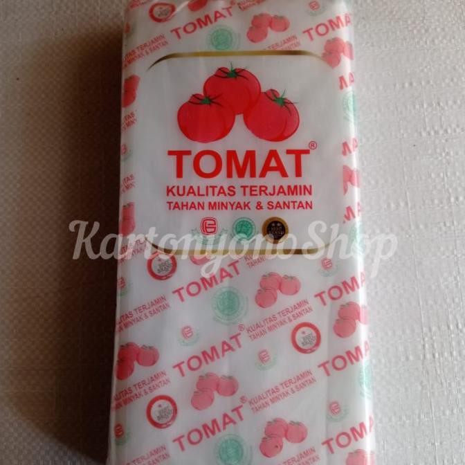 Plastik PE Merk Tomat 12 x 25 Plastik Ukuran 1/2 Per 10kg