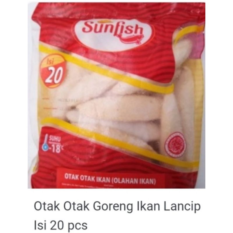 

Otak Otak Goreng Lancip Brand Sunfish Isi 20 pcs Berat 500 gr