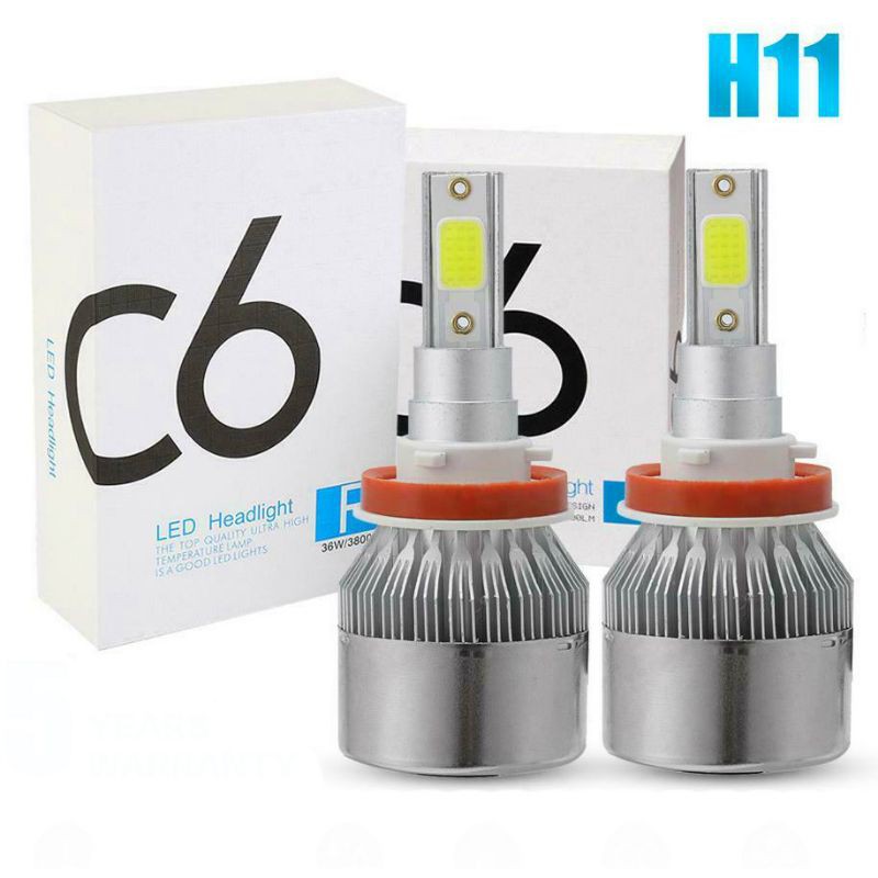 Lampu Mobil Headlight LED H11 COB 2 PCS