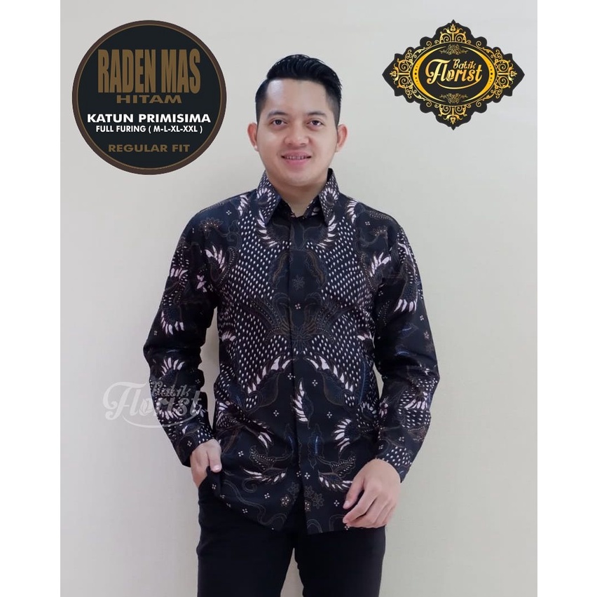 kemeja batik terbaru 2021 HITAM BATIK S M L XL XXL BAJU PREMIUM BSO OFFICIAL