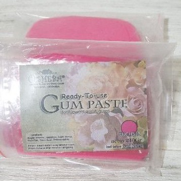 

[osheba] gumpaste bahan siap pakai 240gr warna pink