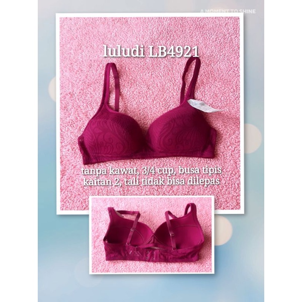 luludi bra tanpa kawat LB4921 bra luludi murah 32b 34c 36A