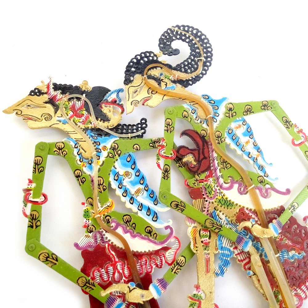 Miniatur Wayang Kulit Mini Halus 20 cm Komojoyo Komoratih / Kamajaya Dewi Ratih