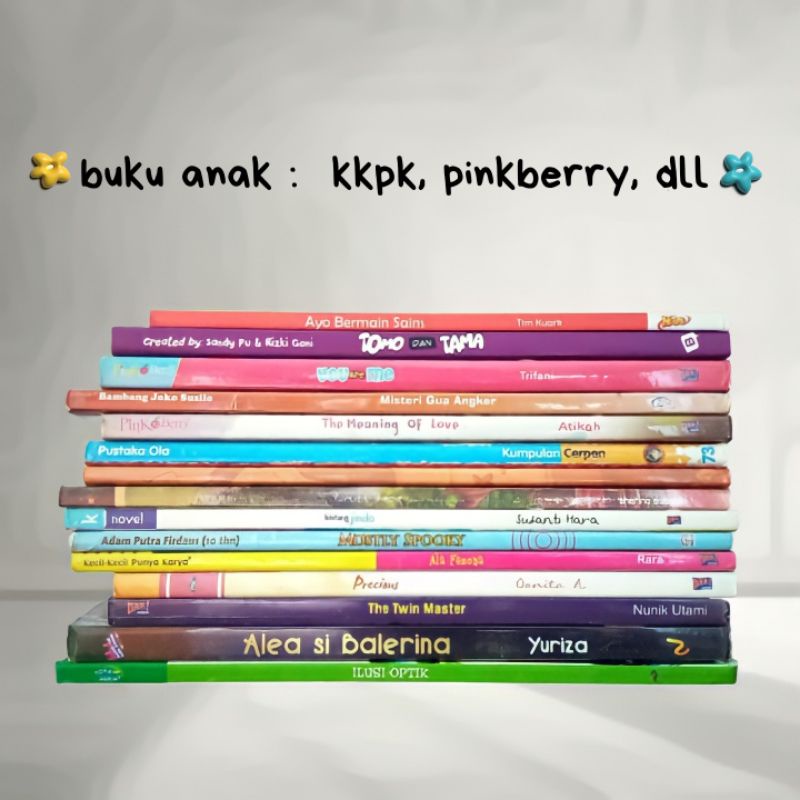 [Novel Preloved] Buku Anak KKPK, Pinkberry, Mizan | Buku bekas ori murah