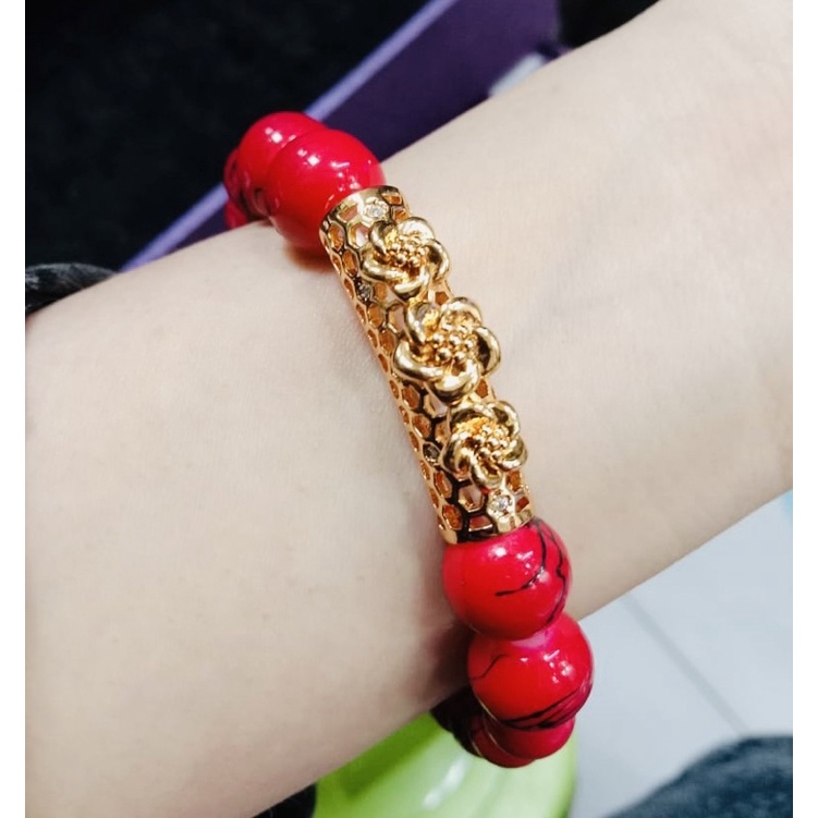 gelang wanita//gelang batu//perhiasan//gelang