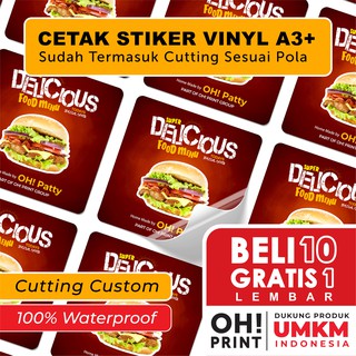 Cetak Stiker Vinyl  / Cetak Stiker Label Kemasan / Label Usaha Makanan / Cetak Label Minuman