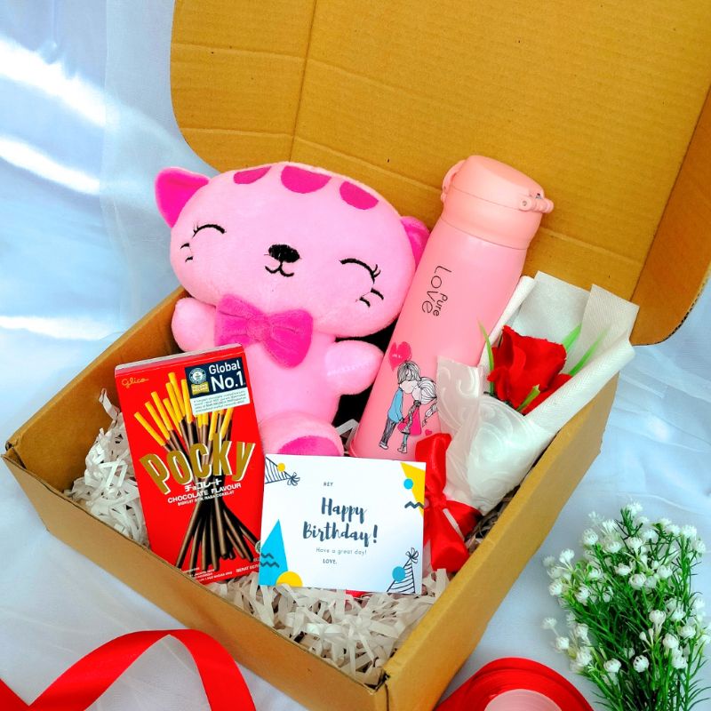 HAMPERS BOX BONEKA MIX LUCU/ GIFT BOX KADO WISUDA BIRTHDAY MURAH / KADO PERNIKAHAN TERMURAH TERLARIS