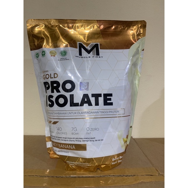 M1 muscle first Whey protein Gold pro isolate 5lbs 5 lb LBS BPOM