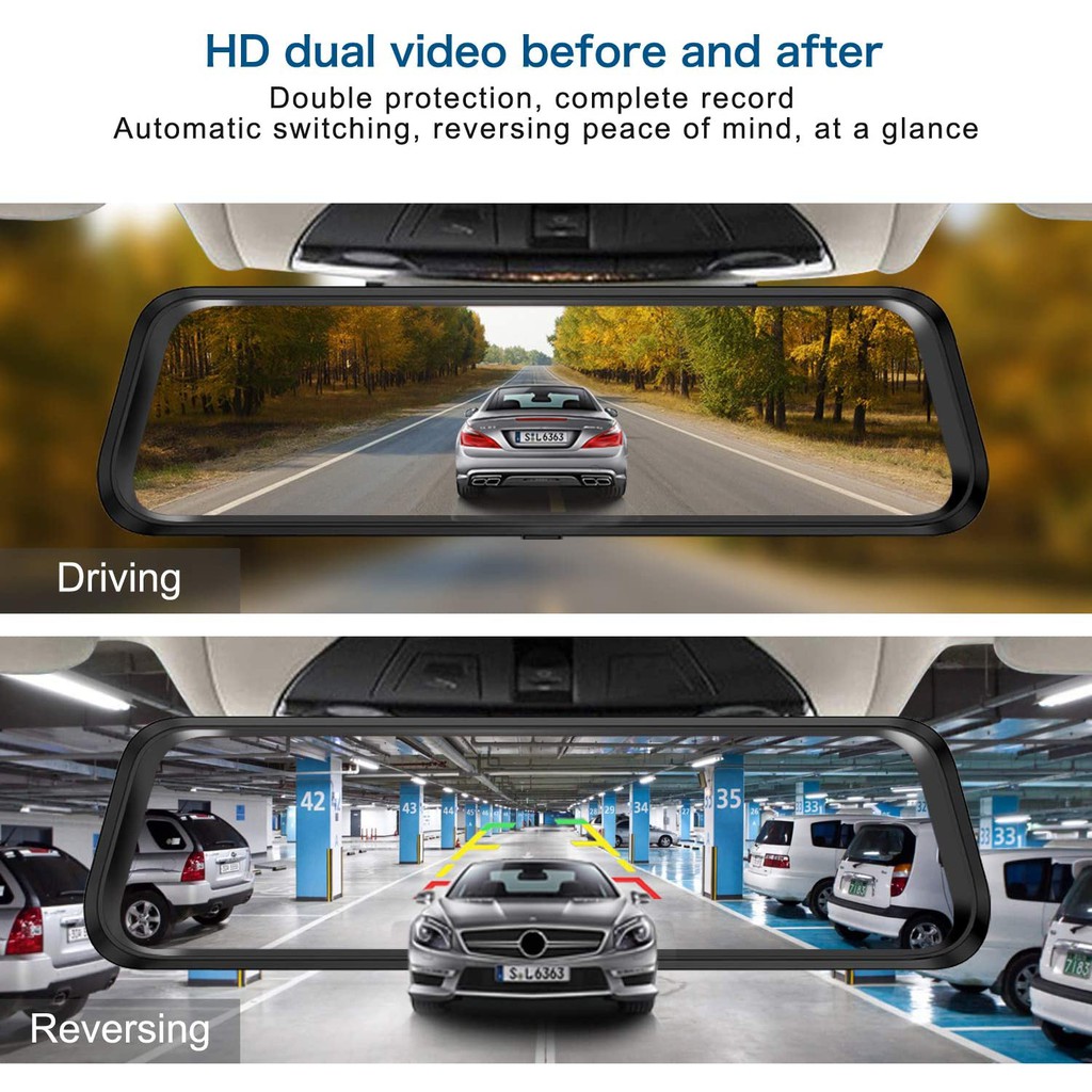Lenovo V7 AHD Dual Camera Dashcam Car DVR Camera Mobil-5