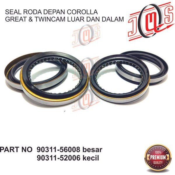 OIL SEAL AS RODA DEPAN COROLLA GREAD GREAT TWINCAMP IN &OUT Murah