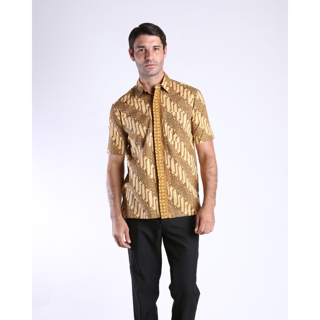 Batik Kammi Kemeja Barata Cream S/S KBR3-057