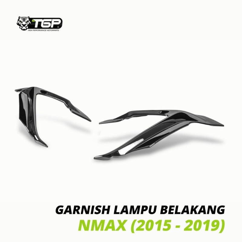 Garnish lampu belakang Yamaha nmax black crome TGP