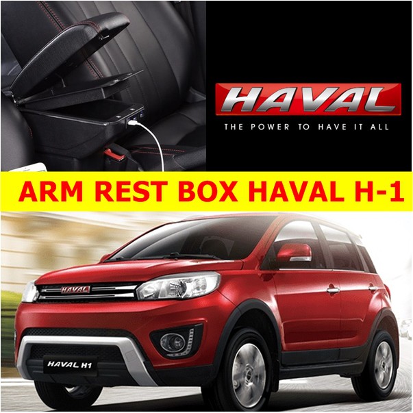 Arm Rest Box Kotak Alas Lengan HAVAL H1 H-1 dual stack 7 Port USB Charger