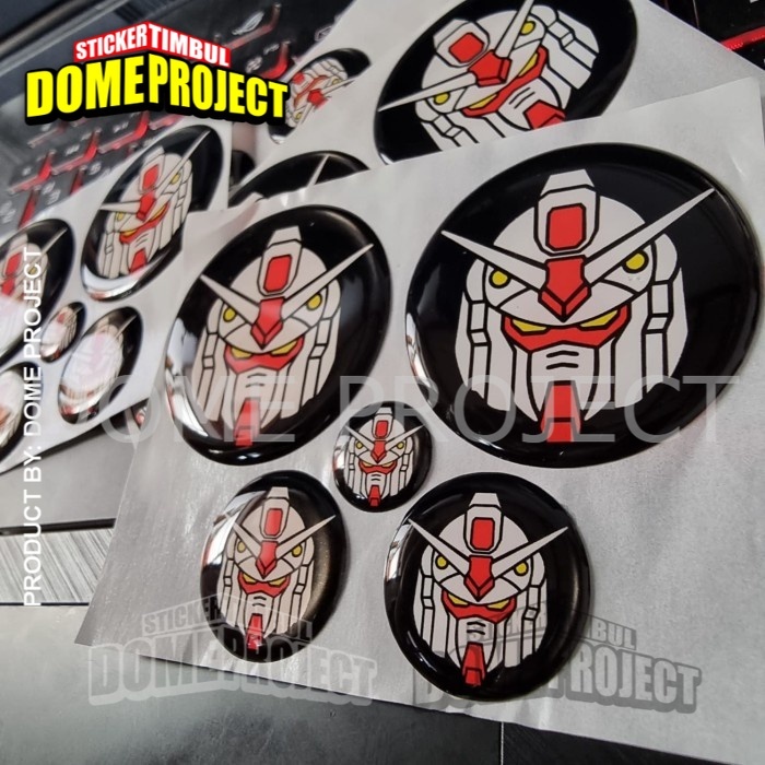 STIKER NMAX STIKER MOTOR STIKER AEROX GUNDAM HEAD STIKER EMBLEM NMAX AEROX LEXI STIKER MOTOR 1 SET