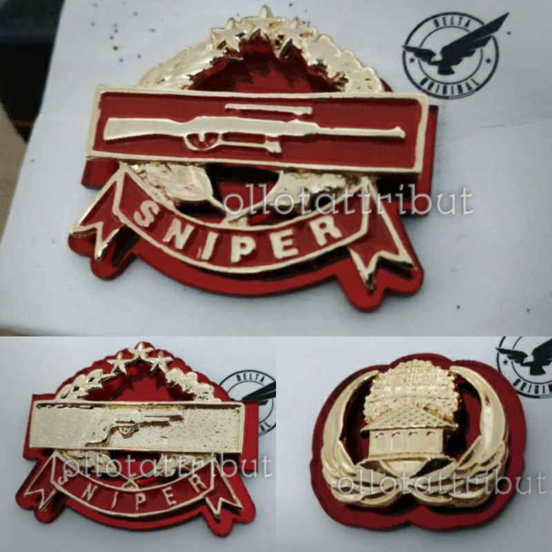 PIN SNIPER PANJANG POLRI - PIN SNIPER PENDEK POLRI - PIN KORPRI