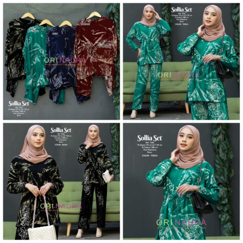 SOLLIA SET BAJU SETELAN PANT BY ORI NAURA