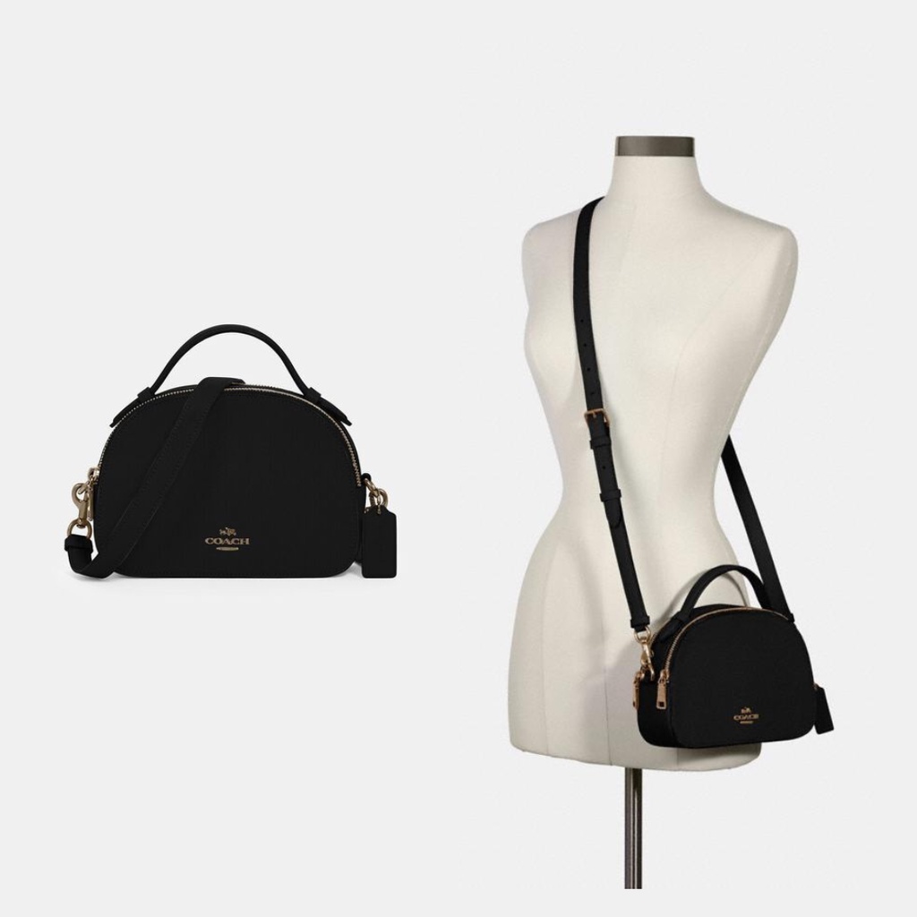 Coach 1589 Serena Satchel Crossbody Bag - Black