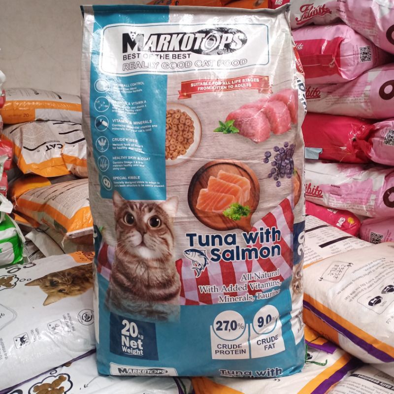 Markotop Tuna Salmon 20kg Makanan Kucing Markotop Tuna & salmon 20 kg EXPEDIS