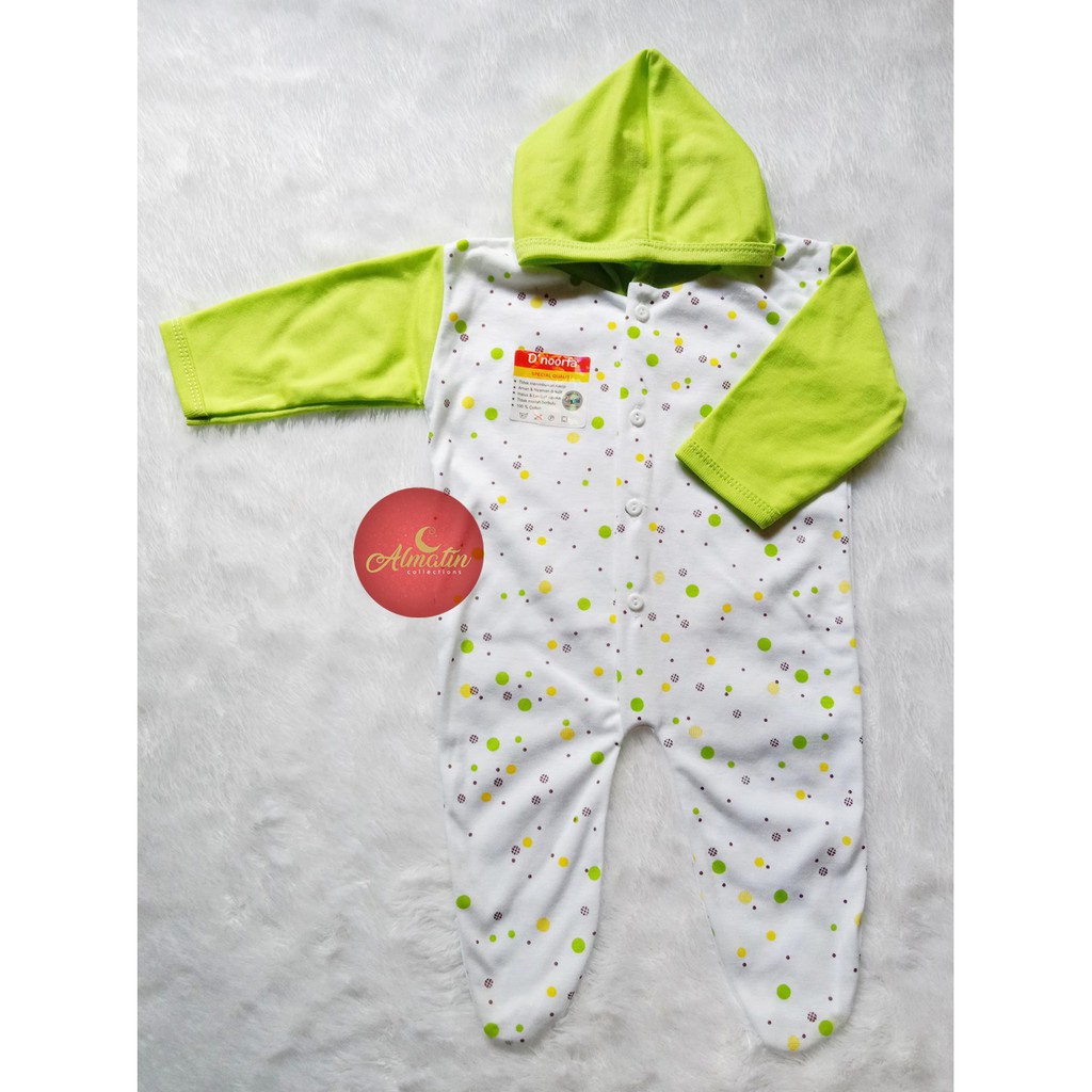 Jumper Panjang Tutup Kaki Bertopi Dapat 3 stel / Jumper Panjang Sleepsuit Jumper Bayi Harga 3 STEL