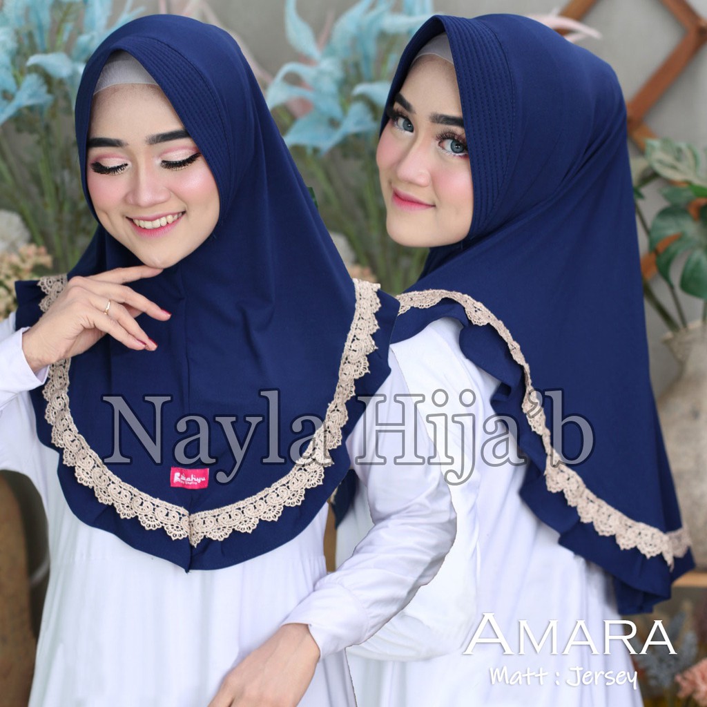 PROMO JILBAB INSTAN JERSEY PREMIUM KERUDUNG BERGO AMARA HIJAB TERBARU NAYLA HIJAB