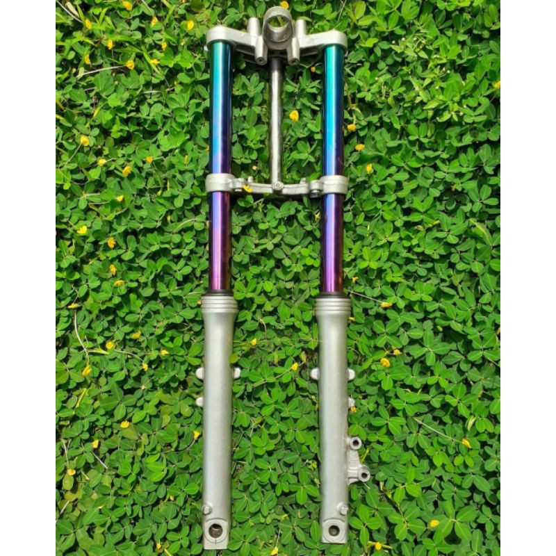 As Shock Skok Pipa Depan Ninja 150 R RR Vixion Scorpio Rxking 26 30 31 33 mm MP Tiger Blue Gold Rainbow VRD V1 CJDW-3