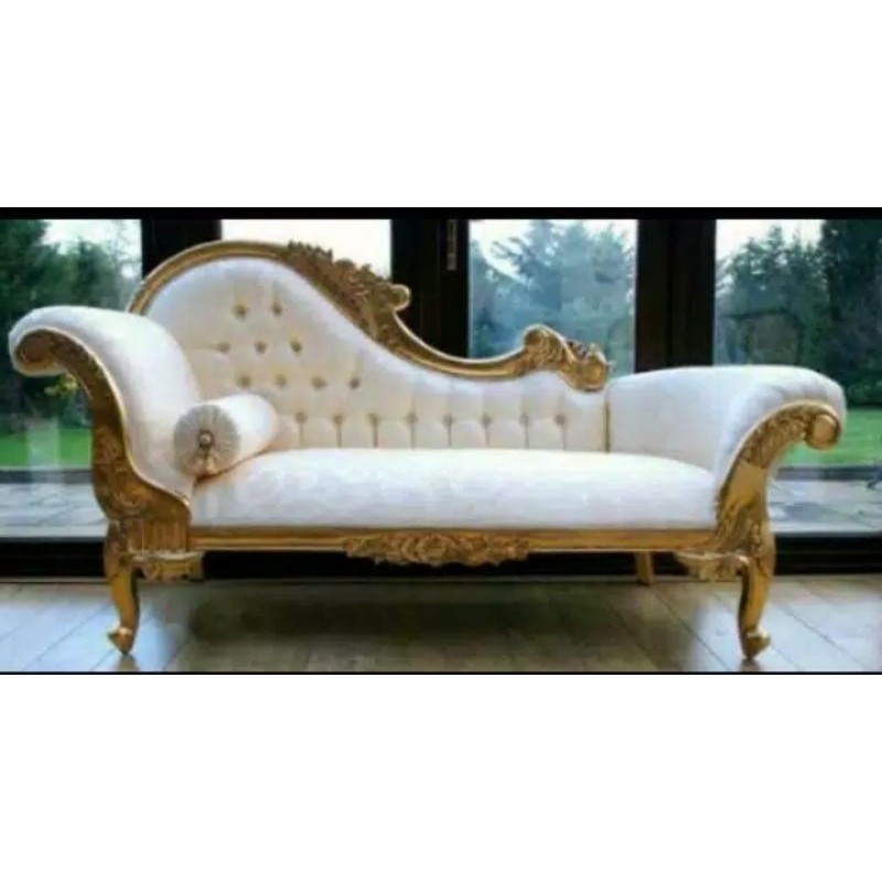 Kursi sofa malas minimalis lazy chair jati mebell jepara