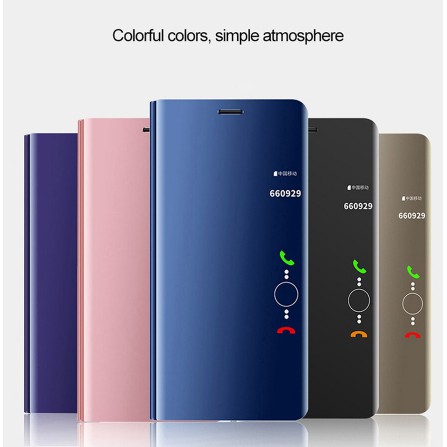 Casing Case Hp Samsung A9 Pro / A9 2016 Clear View Standing Cover Case