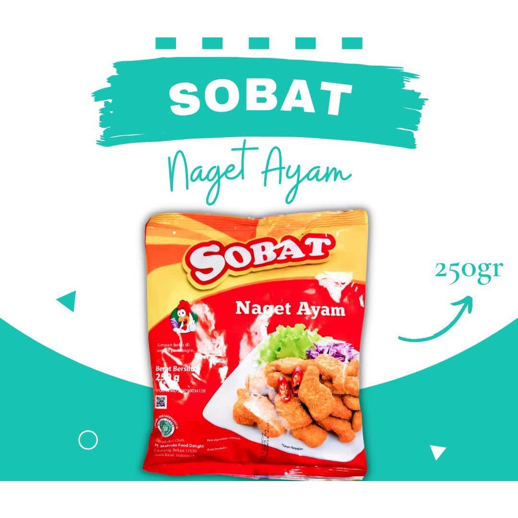 

ADDRIELLA - SOBAT NUGGET AYAM 250gr | SOBAT/FROZENFOOD/FROZENFOOD MURAH