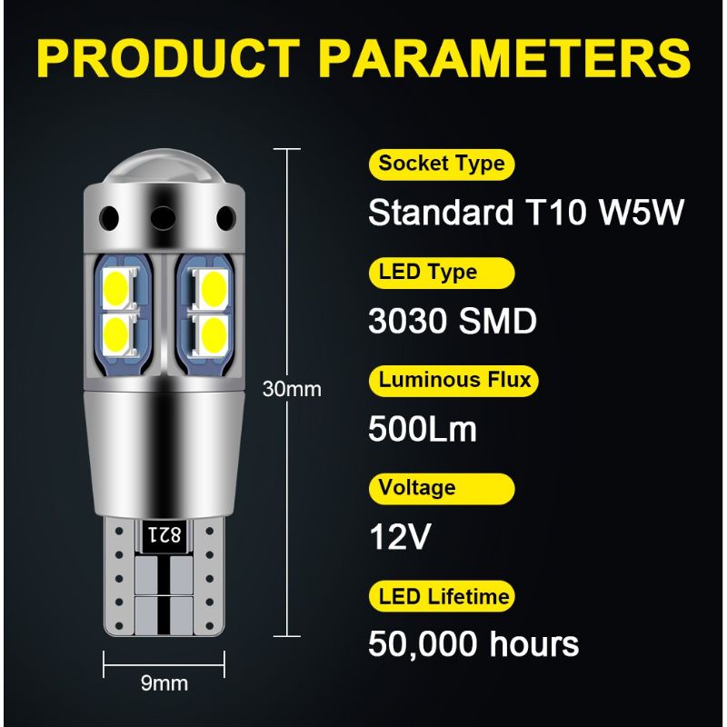 Lampu Led T10 Canbus SuperBright senja sein free error