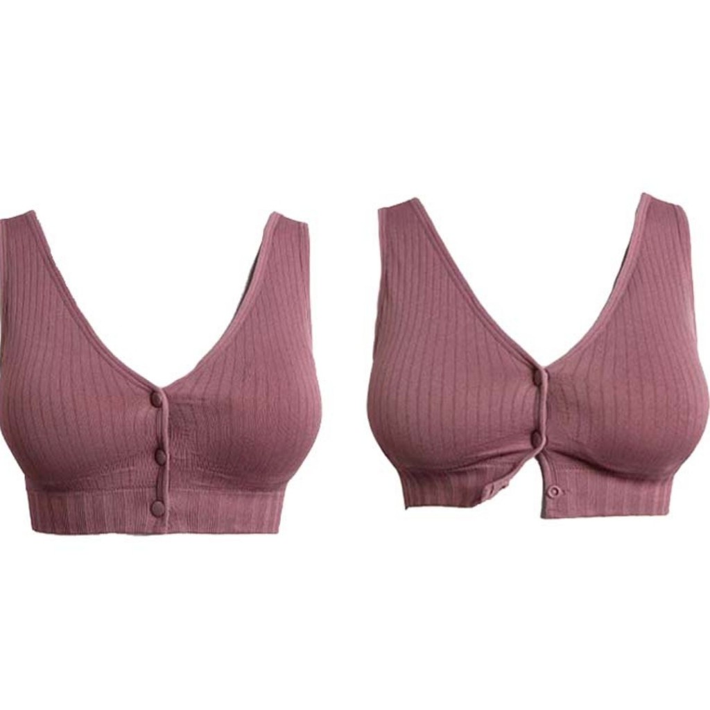 Sport Bra Chelyne T1809 Kancing Depan Seamless Rajut BH Sport ( BH Menyusui/Maternity Bra )