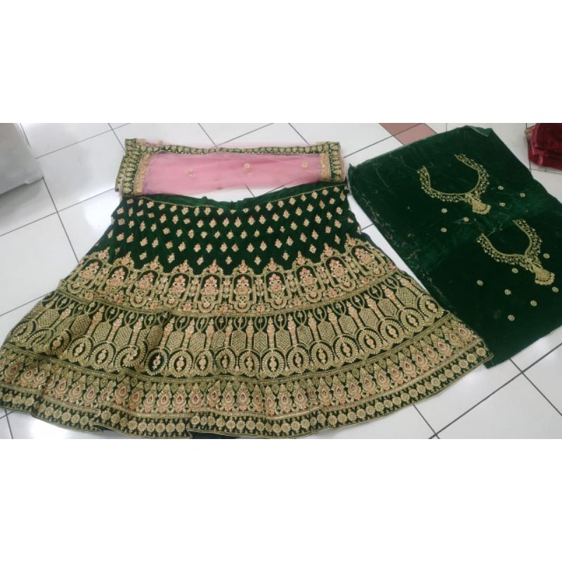 BAJU PENGANTIN INDIA BLUDRU/LEHENGA INDIA BLUDRU/BAJU INDIA MURAH/BAJU INDIA DEWASA