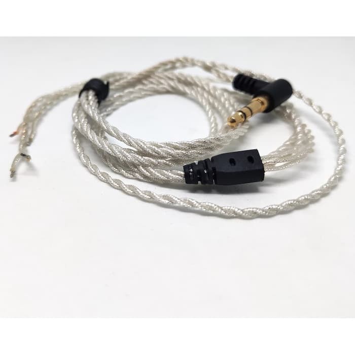 Hand Braid Soft Silver Foil Plated Shield Audio Cable Replacement