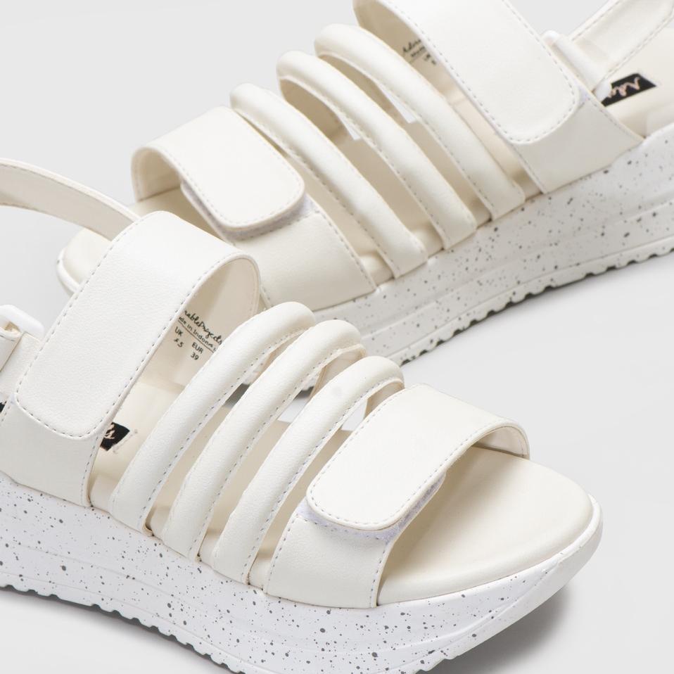 platform white sandals