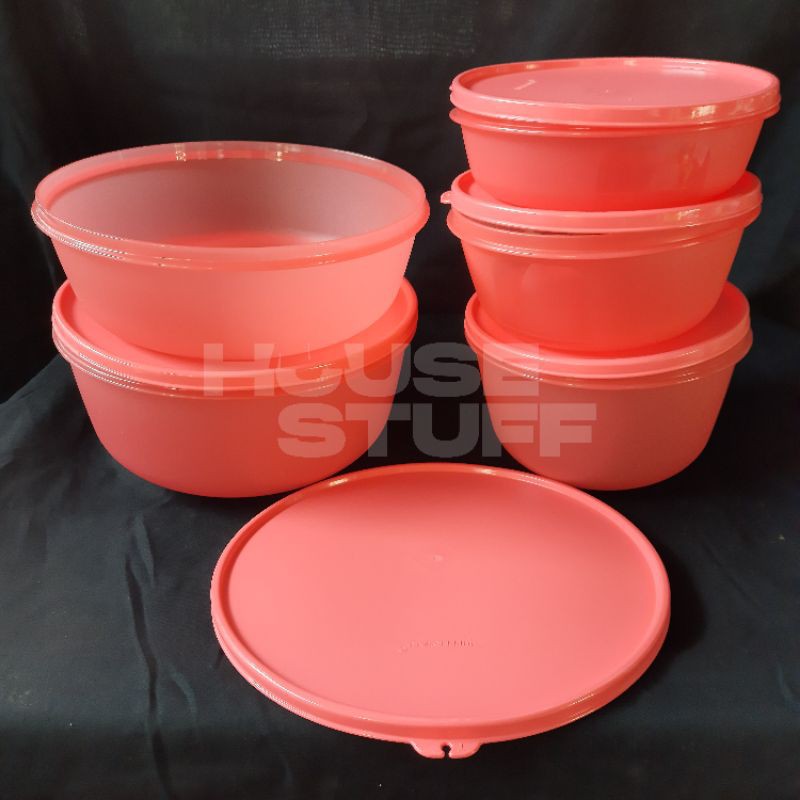 Tupperware Set Guava Bowl Collection + Stor N' Pour Set Guava Bowl Collection