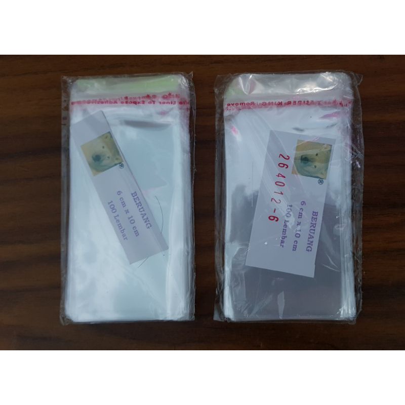 Plastik OPP 6x10 | Plastik OPP 5x10 (ada lem)