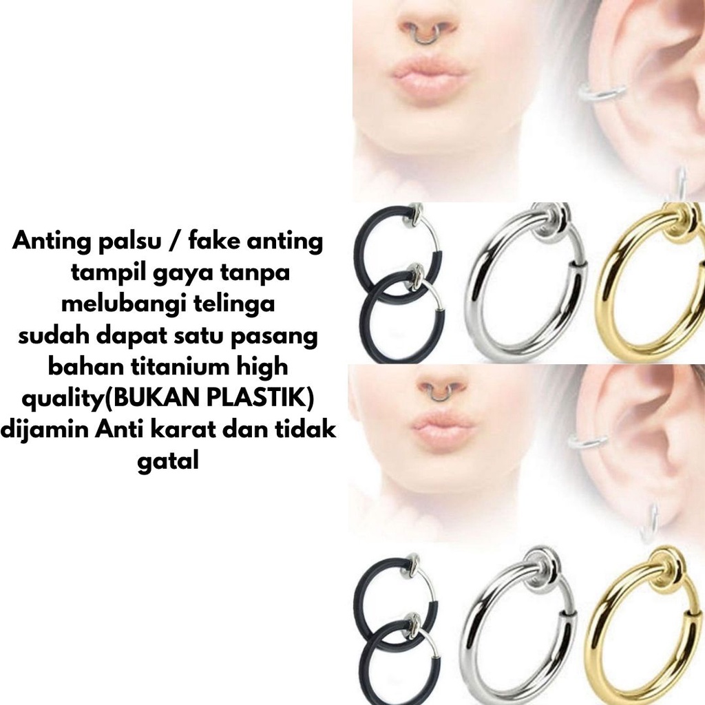 ANTING MAGNET,ANTING JEPIT,FAKE ANTING,ANTING PALSU SEPERTI ASLI,TAMPIL GAYA TANPA TINDIK,HARGA SUDAH UNTUK SATU PASANG