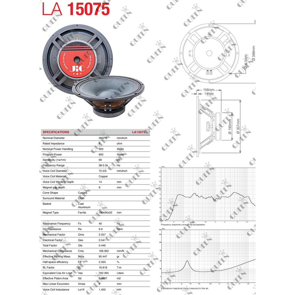 harga speaker jic 15 inch 15075