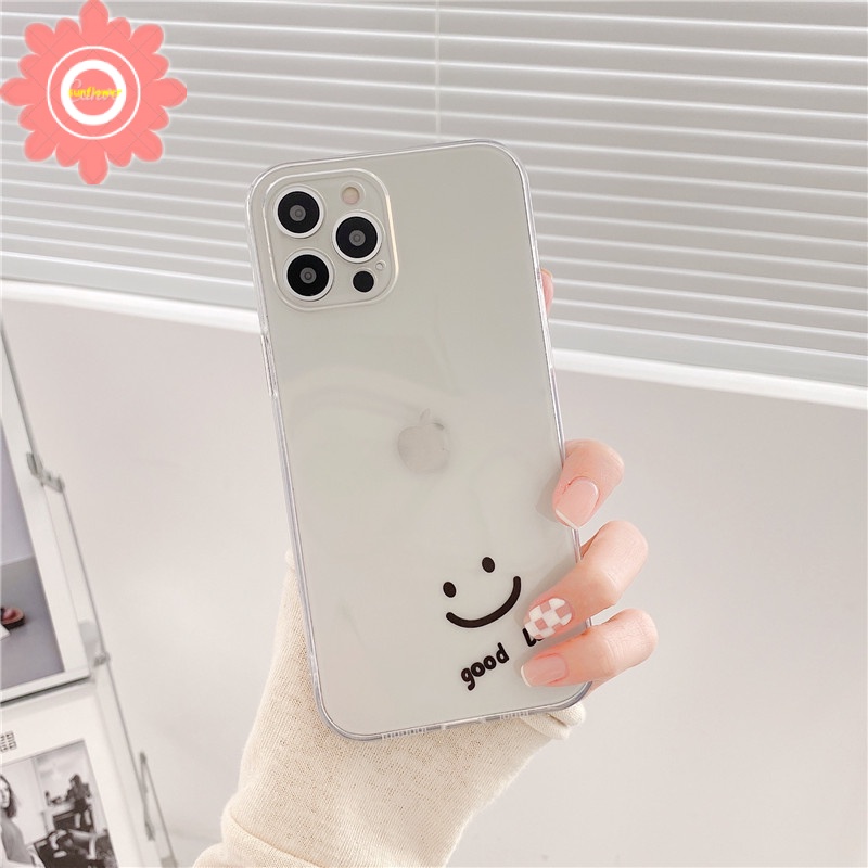 Clear Smiley Case Samsung A22 A11 A32 A52 A72 A71 A50 A30s A50s A51 A12 A10S A31 A21s M11 A20s Good Luck Soft TPU Back Cover-2