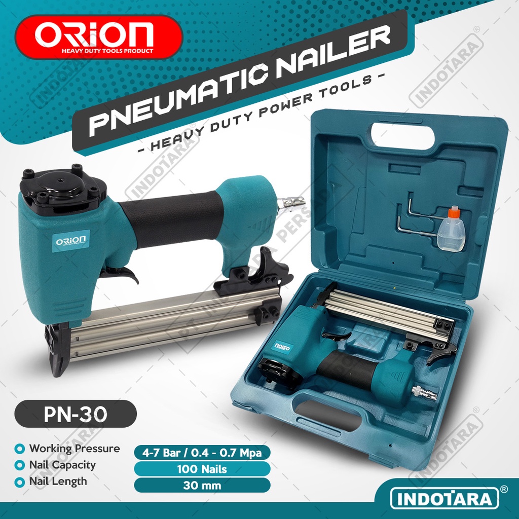 Mesin Paku Tembak / Gun Tracker / Pneumatic Nailer Orion PN30