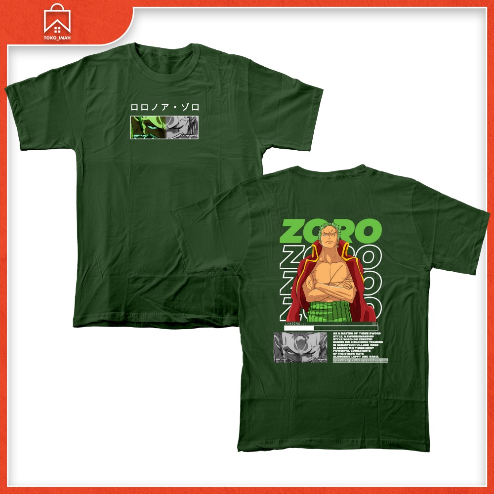 jual kaos distro TERMURAH T-SHIRT PRIA ZORO 01PIECE SERIES 01/ SABLON DTF KEKINIAN/T-SHIRT PRIA CUSTOM WANITA UNISEX/KAOS UNISEX